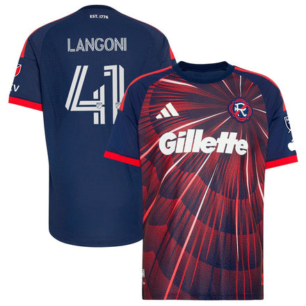 Luca Langoni New England Revolution 2026 Independence Day On-Field - Blue