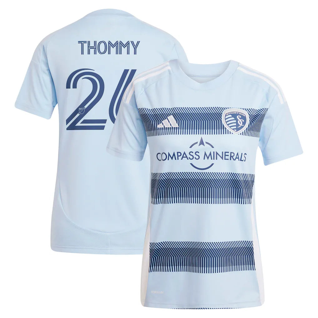 Erik Thommy Sporting Kansas City adidas Women's 2025 One KC Player Jersey - Light Blue