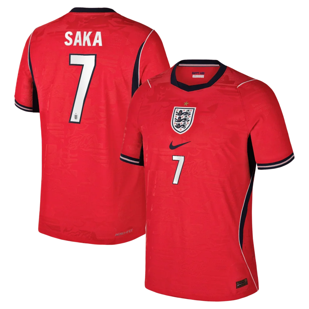 Bukayo Saka England National Team 2026 Away Match - Red