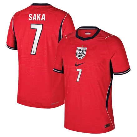 Bukayo Saka England National Team 2026 Away Match - Red