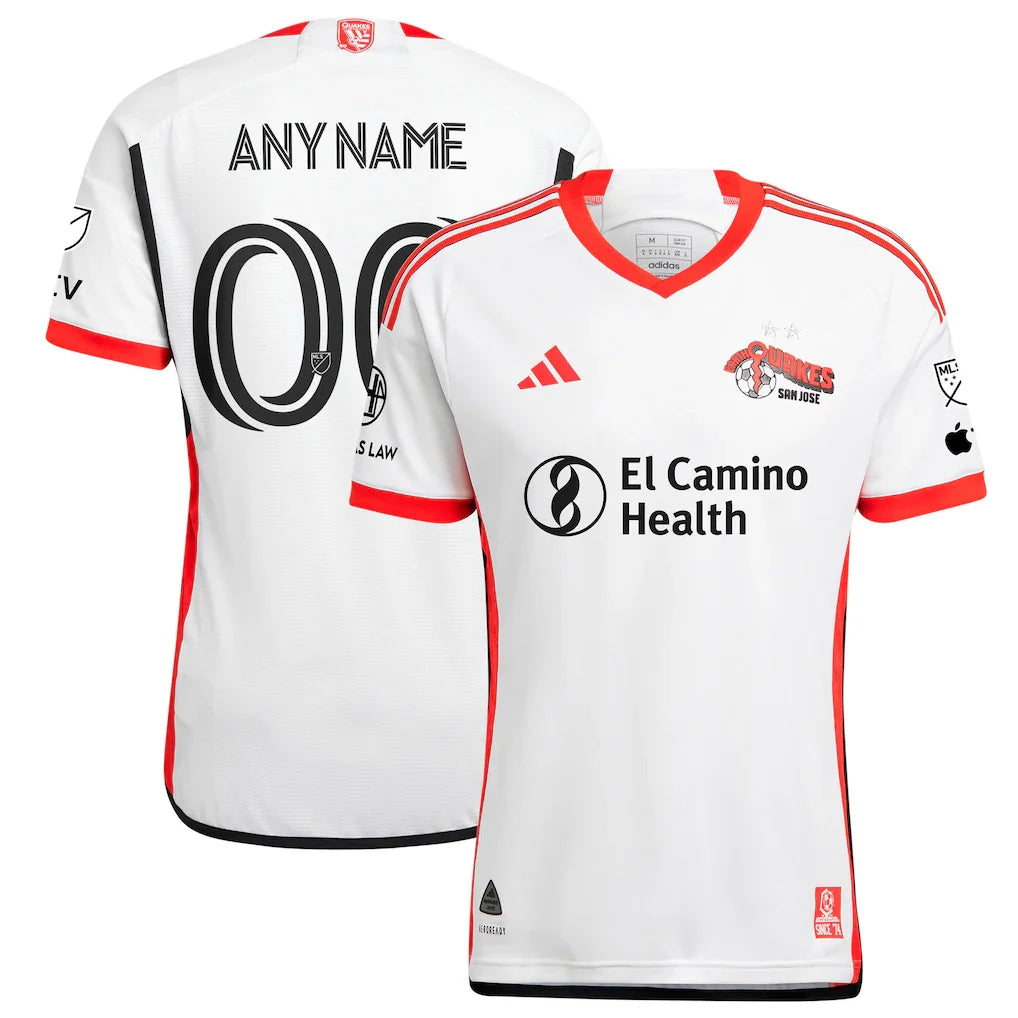 San Jose Earthquakes 2025 The 50 Kit Custom Jersey - White