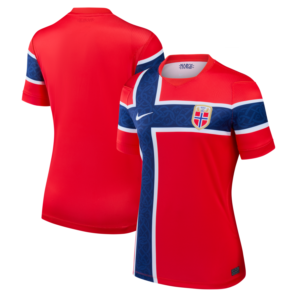 Norway National Team Nike Women's 2026 Home Stadium Jersey - Red