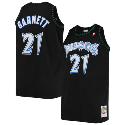 Kevin Garnett Minnesota Timberwolves 1997/98 Big & Tall Hardwood Classics - Black