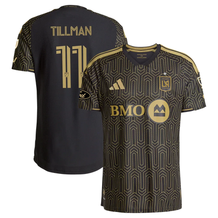 Timothy Tillman LAFC 2026 2026 Primary Kit On-Field Patch Jersey - Black