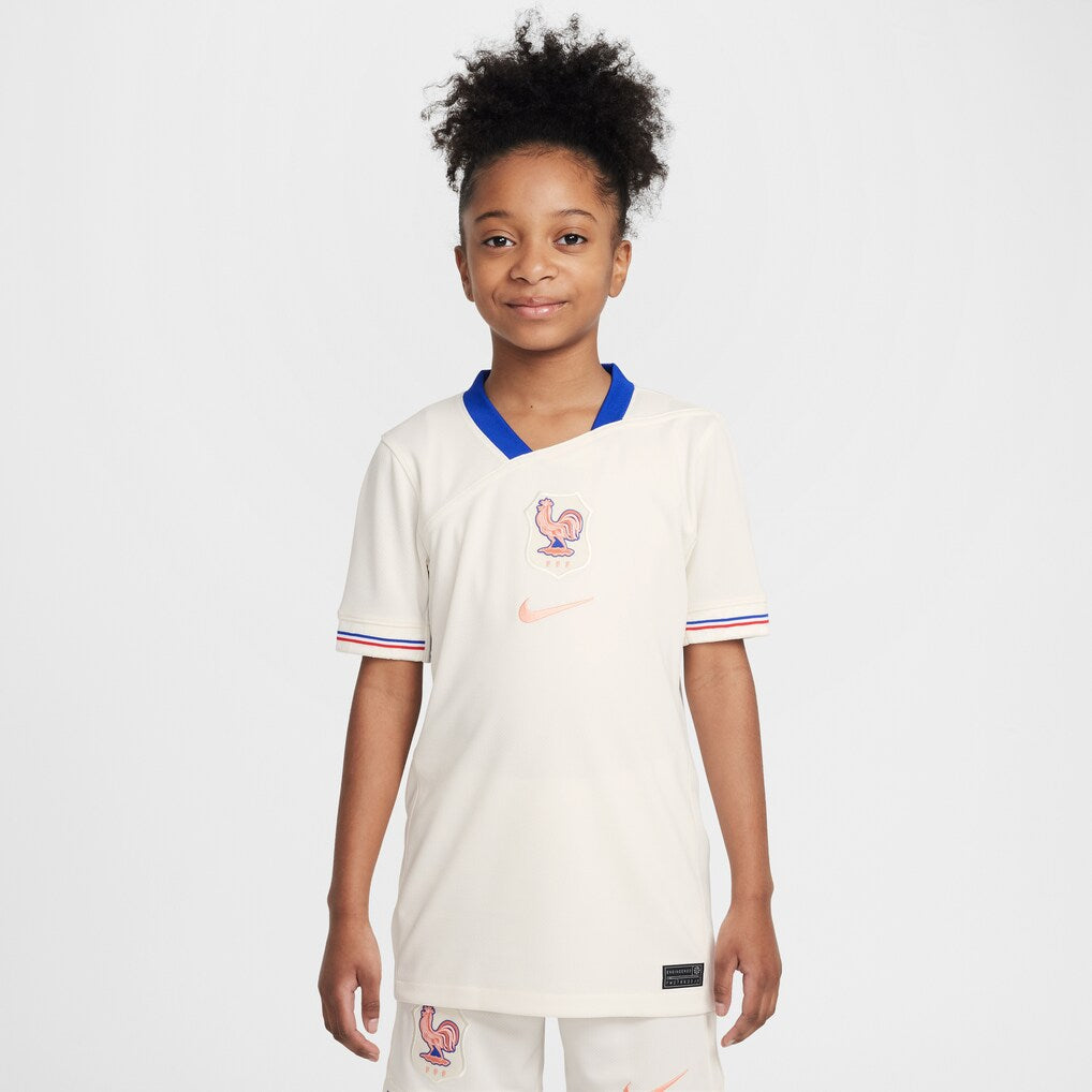 France Women's National Team Nike Youth 2025/26 Away Jersey - Cream