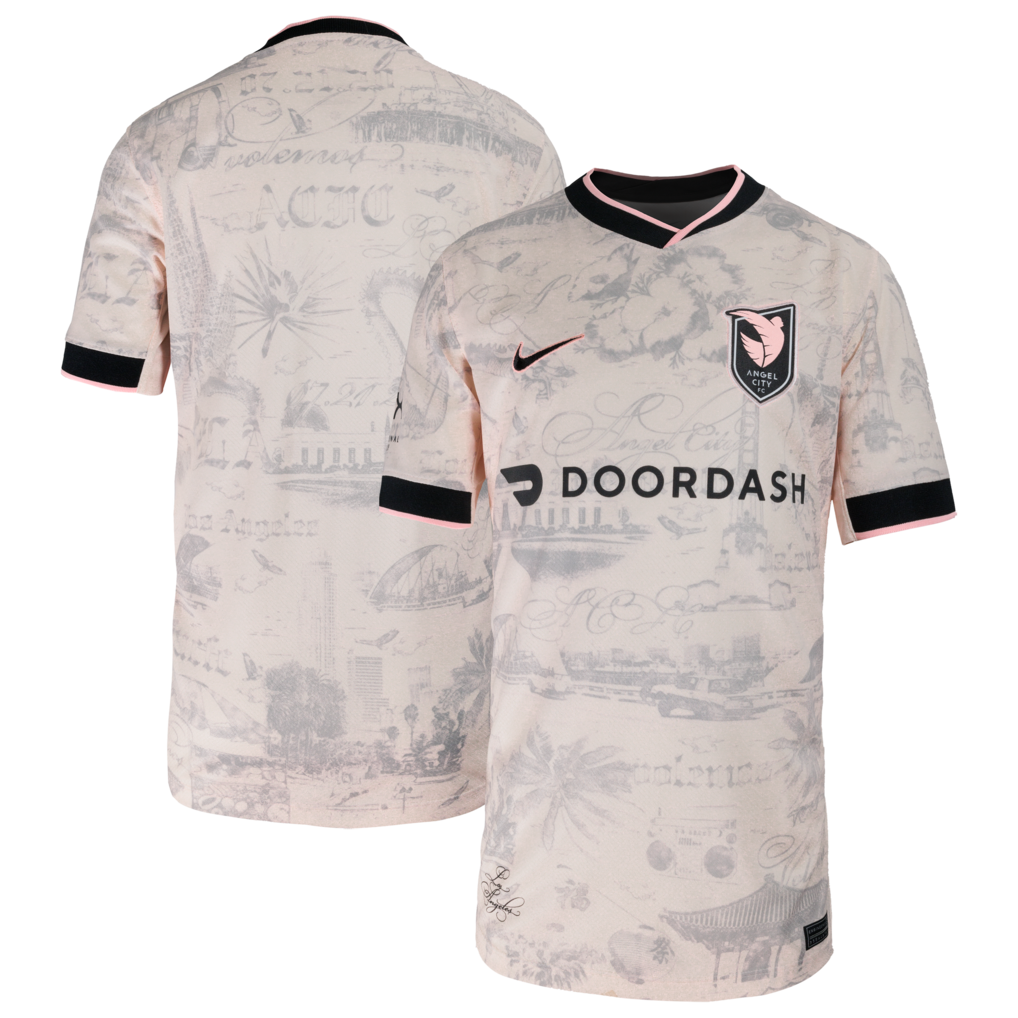 Angel City FC Nike Youth 2026 Secondary Stadium Jersey - Tan