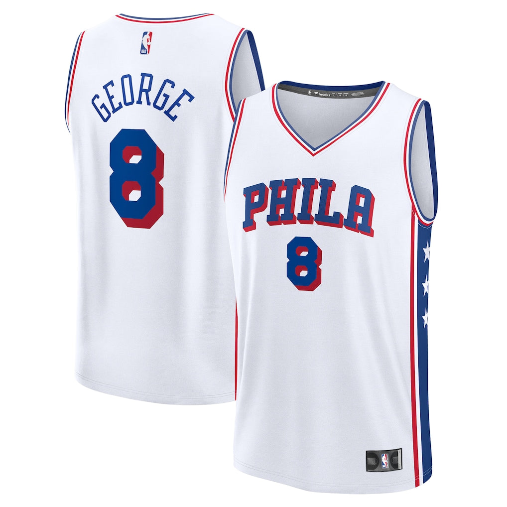 Paul George Philadelphia 76ers Fanatics Fast Break Player Jersey - Association Edition - White