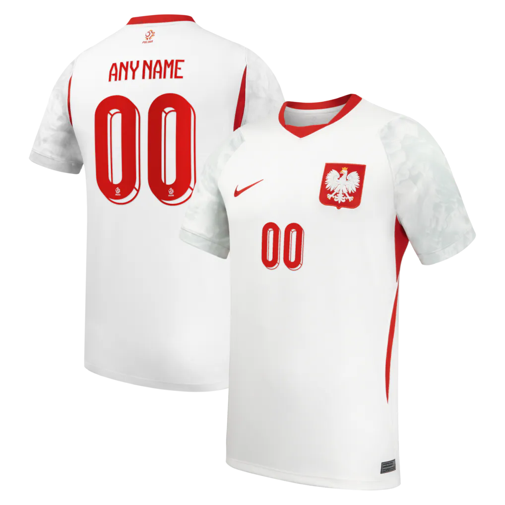 Poland National Team Nike 2026 Home Stadium Custom Jersey - White