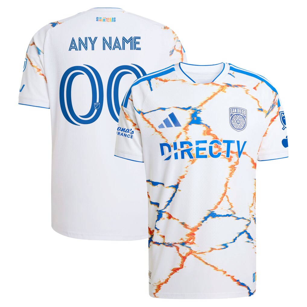 San Diego FC 2026 Unprecedented Unity Kit On-Field Patch Custom Jersey - White