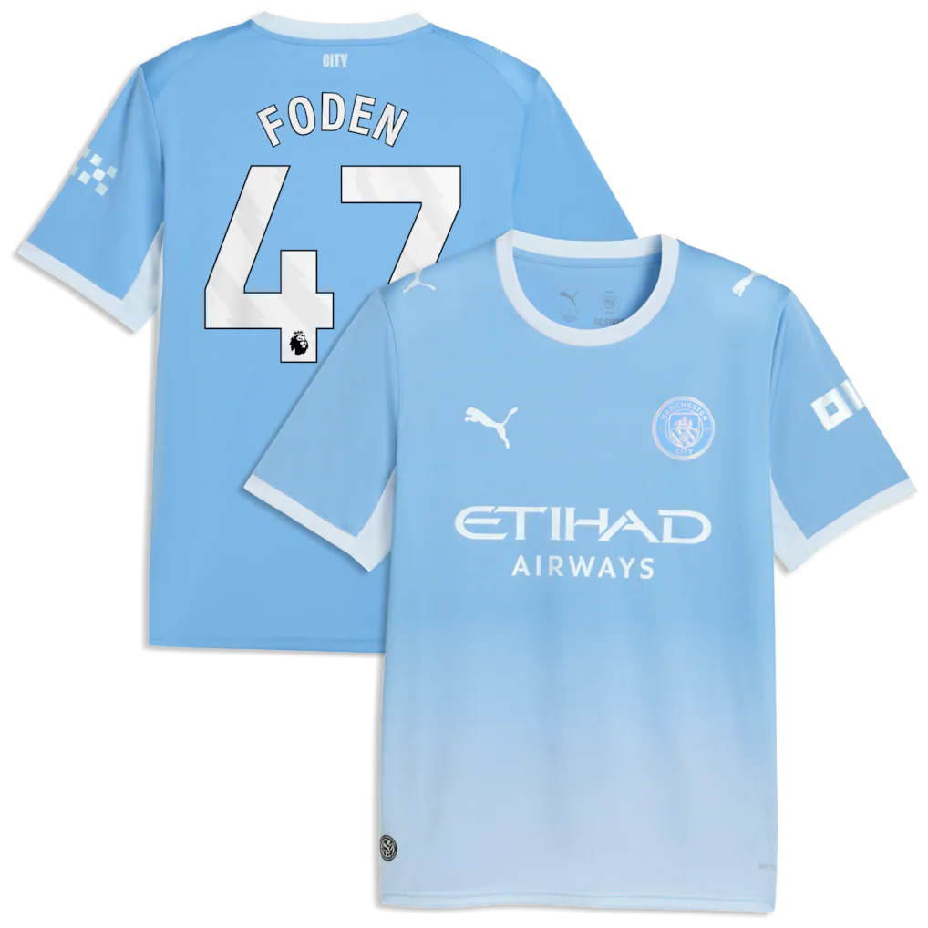 Phil Foden Manchester City Puma 2026/27 Home Jersey - Light Blue