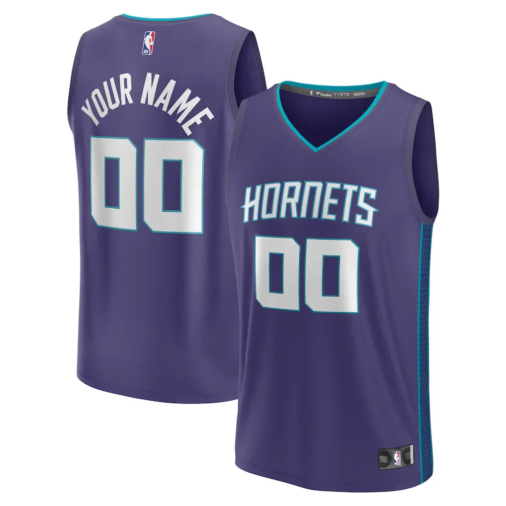 Charlotte Hornets Custom Jersey - Purple - Statement Edition