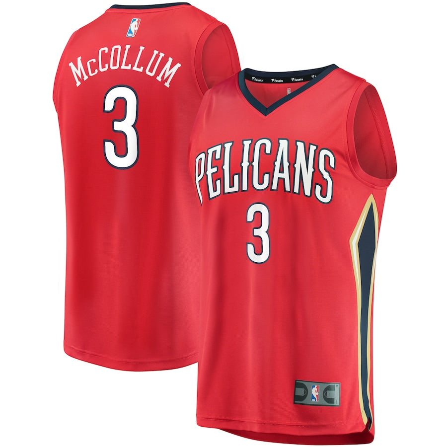 C.J. McCollum New Orleans Pelicans Fanatics Fast Break Player Jersey - Statement Edition - Red