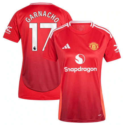 Alejandro Garnacho Manchester United adidas Women's 2024/25 Home Player Jersey - Red
