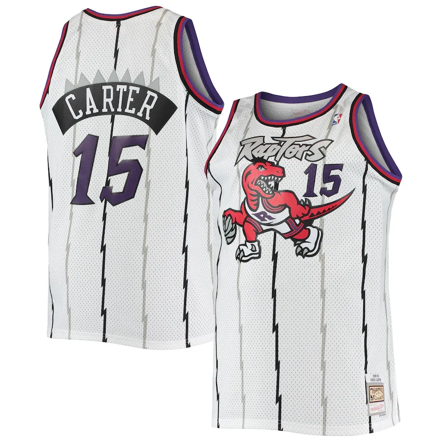 Vince Carter Toronto Raptors 1998/99 Big & Tall Hardwood Classics - White