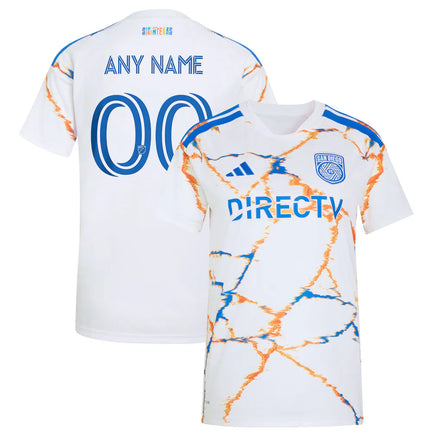 San Diego FC adidas Women's 2026 Celebration of Unprecedented Unity Kit Custom Jersey - White