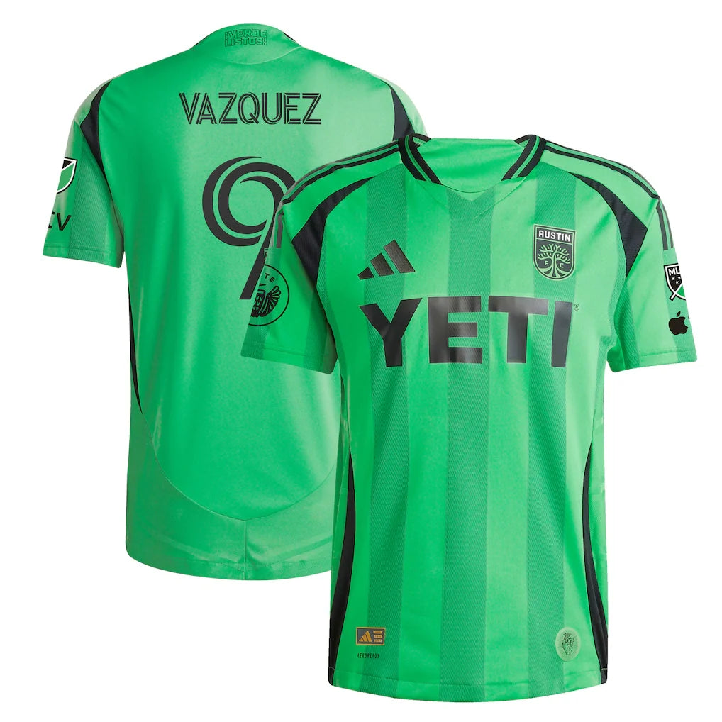 Brandon Vazquez Austin FC 2025 The Heartbeat Kit Player Jersey - Green