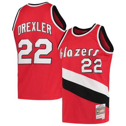 Clyde Drexler Portland Trail Blazers 1983/84 Hardwood Classics - Red