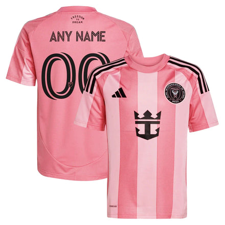 Inter Miami CF adidas Youth 2025 Euforia Custom Jersey - Light Pink