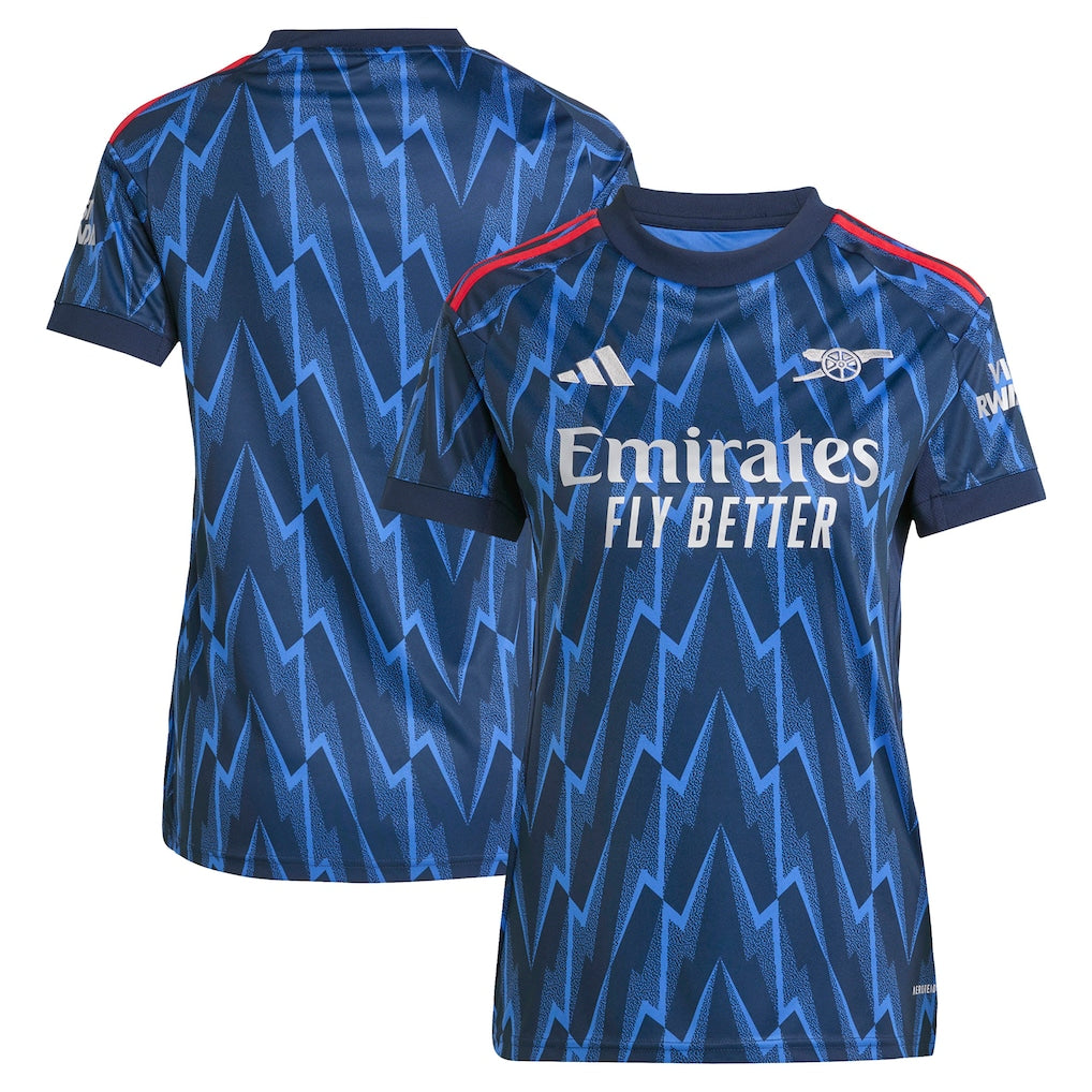 Arsenal adidas Women's 2025/26 Away Jersey - Blue