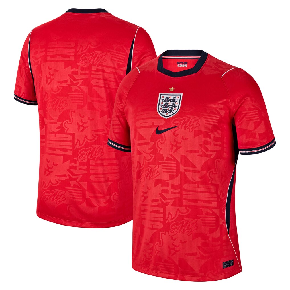 England National Team Nike 2026 Away Stadium Jersey - Red