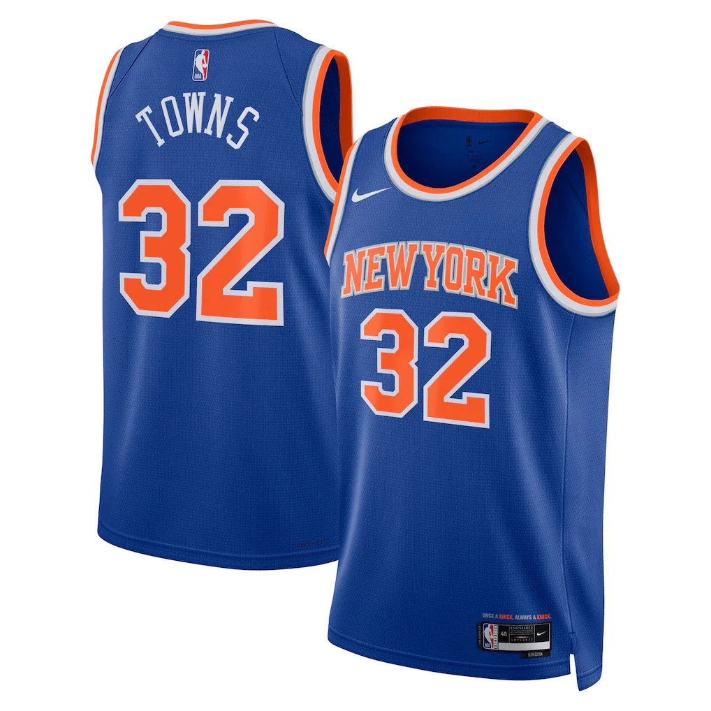 Karl-Anthony Towns New York Knicks Unisex - Blue - Icon Edition