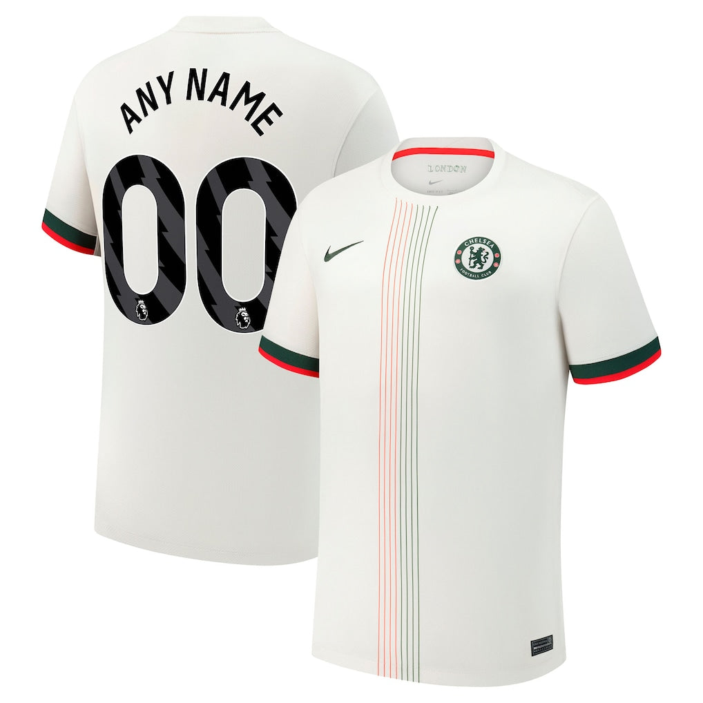 Chelsea Nike 2025/26 Away Custom Jersey - Cream