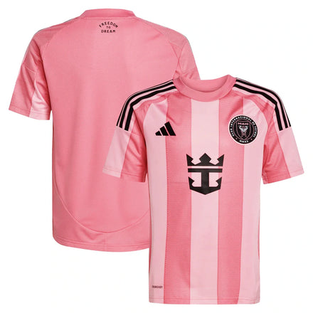 Inter Miami CF adidas Youth 2025 Euforia Jersey - Light Pink