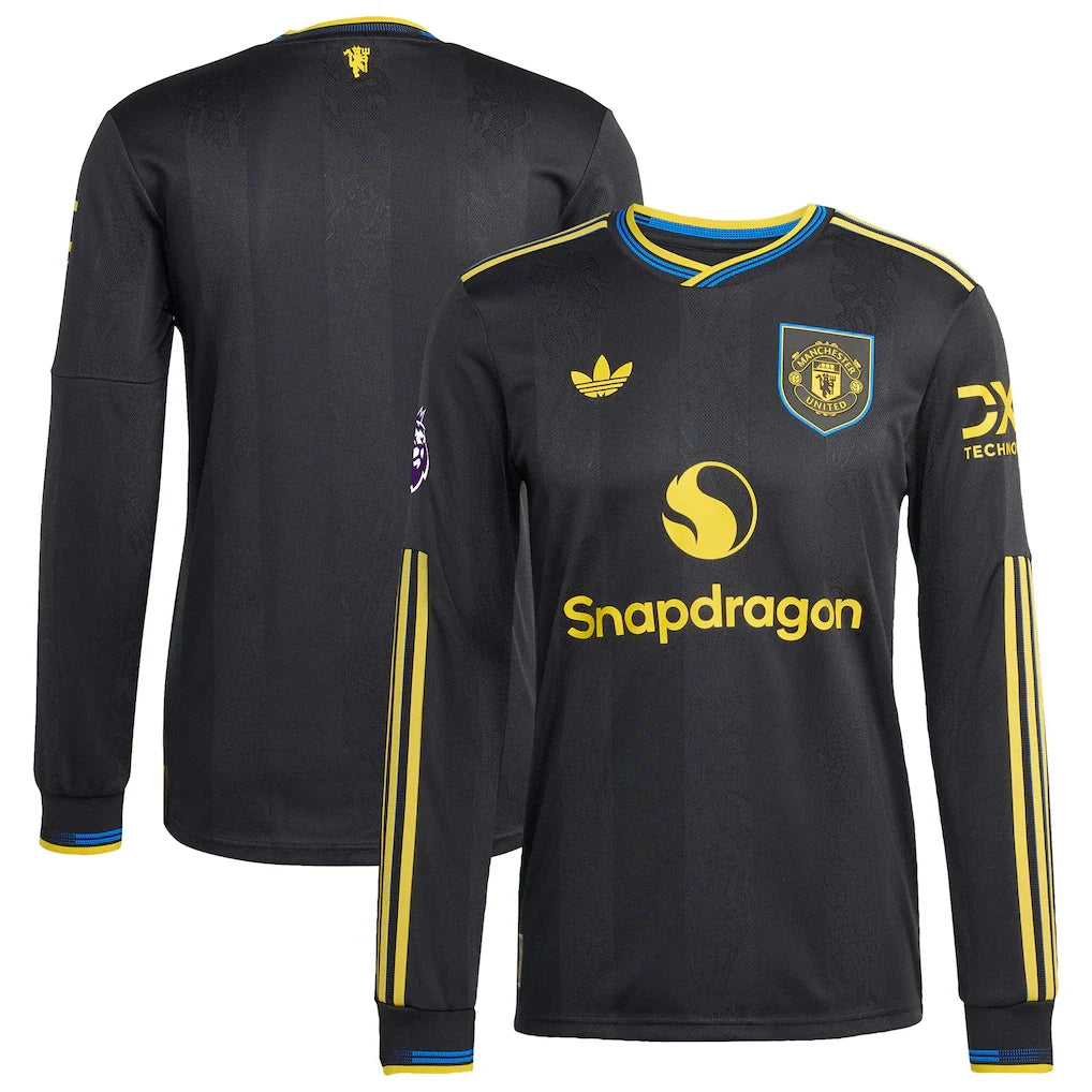 Manchester United 2025/26 Third Long Sleeve Jersey - Black