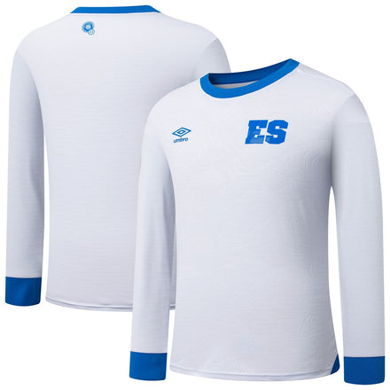 El Salvador National Team Umbro 2025 Away Long Sleeve Jersey - White