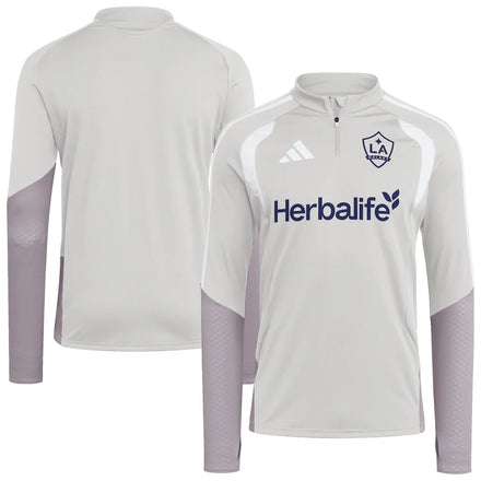 LA Galaxy 2026 Tiro Competition Quarter-Zip Training Top - Silver