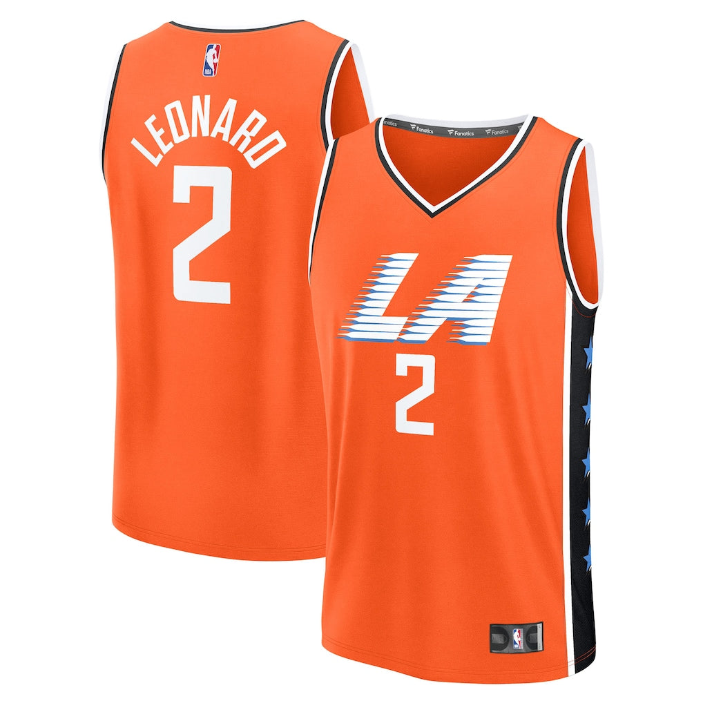 Kawhi Leonard LA Clippers 2025/26 City Edition Jersey - Orange
