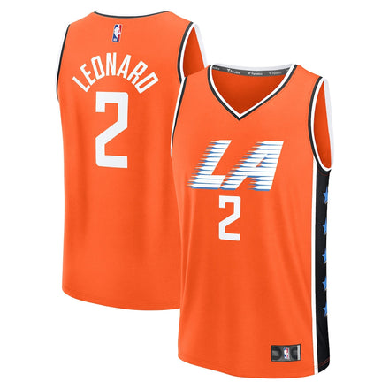 Kawhi Leonard LA Clippers 2025/26 City Edition Jersey - Orange