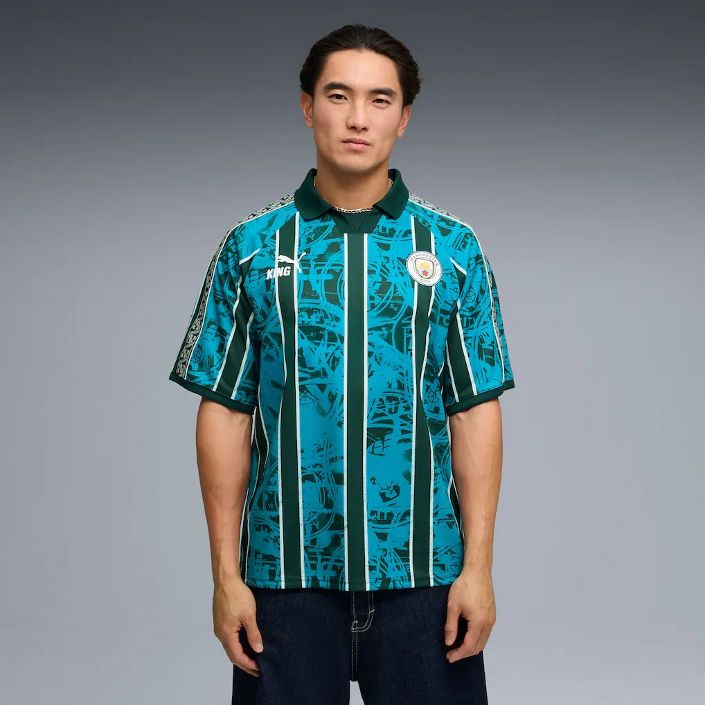 Manchester City King Retro Fashion Jersey - Turquoise
