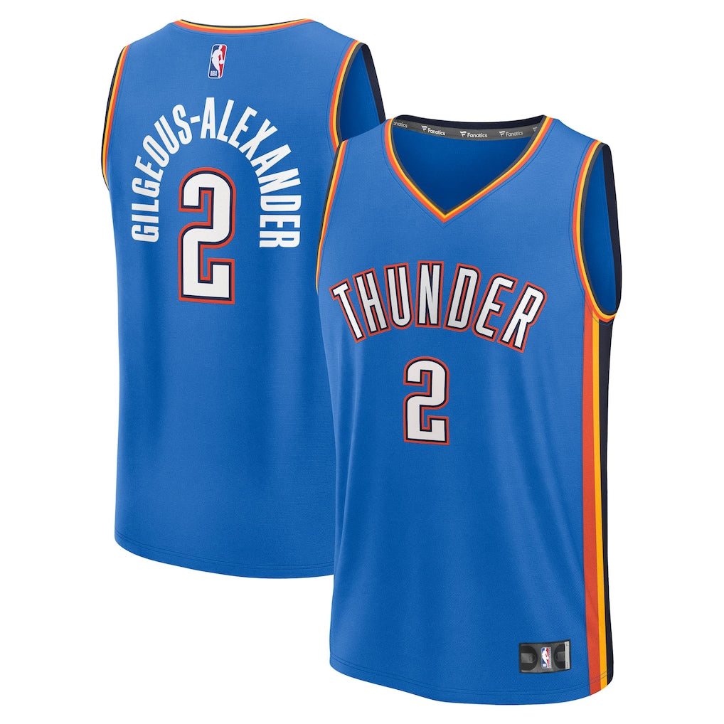 Shai Gilgeous-Alexander Oklahoma City Thunder Big & Tall Jersey - Icon Edition - Blue