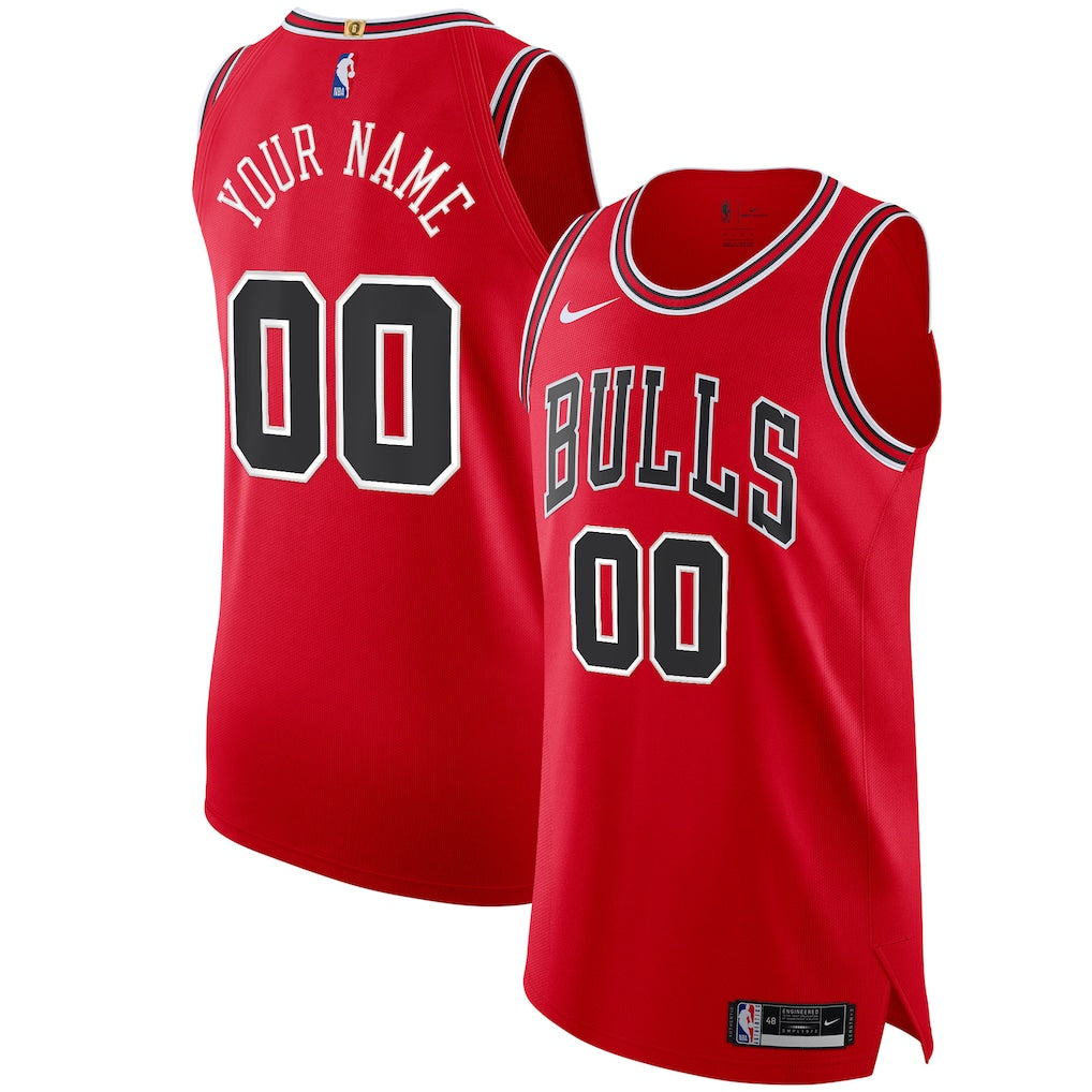 Chicago Bulls Custom Jersey Red - Icon Edition