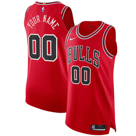 Chicago Bulls Custom Jersey Red - Icon Edition