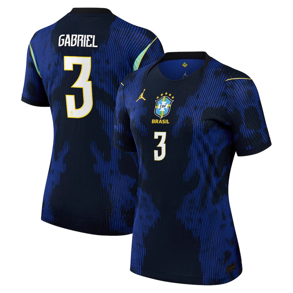 Gabriel Magalhães Brazil National Team Women's 2026 Away Match - Blue