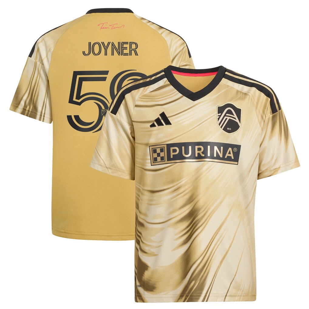 MyKhi Joyner St. Louis CITY SC adidas Youth 2026 The Tina Turner Kit Jersey - Yellow