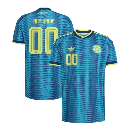 Colombia National Team 2026 Away On-Field Custom Jersey - Turquoise