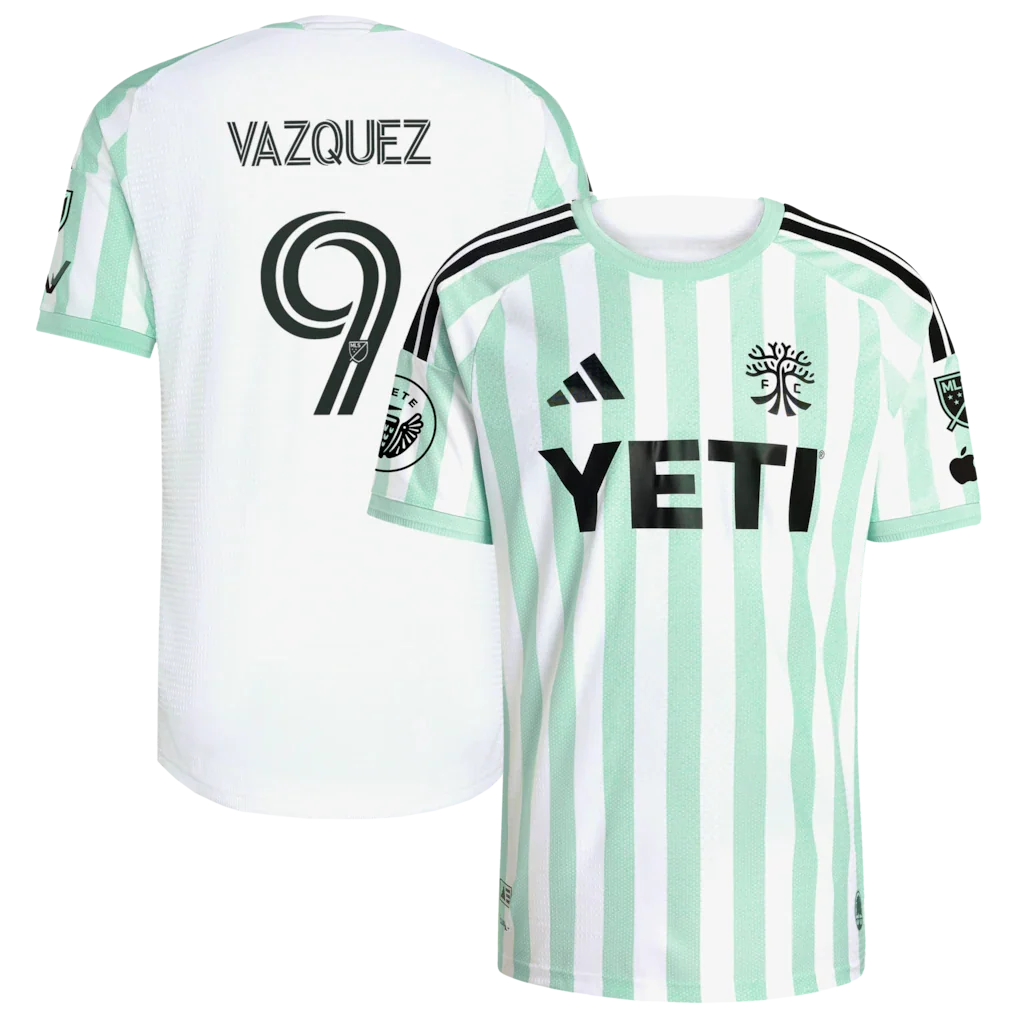 Brandon Vazquez Austin FC 2026 The Rooted Kit On-Field Patch Jersey - White