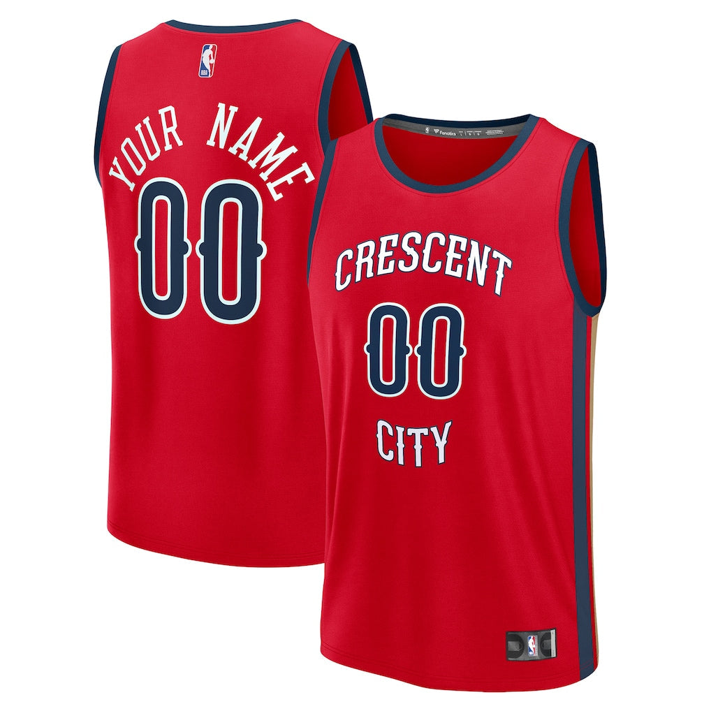 New Orleans Pelicans Custom Jersey - Statement Edition - Red