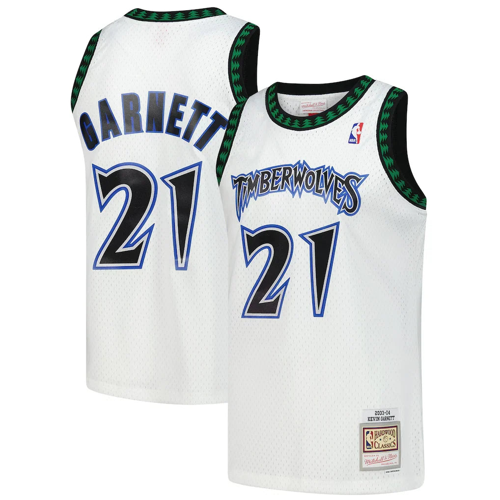 Kevin Garnett Minnesota Timberwolves Hardwood Classics - White