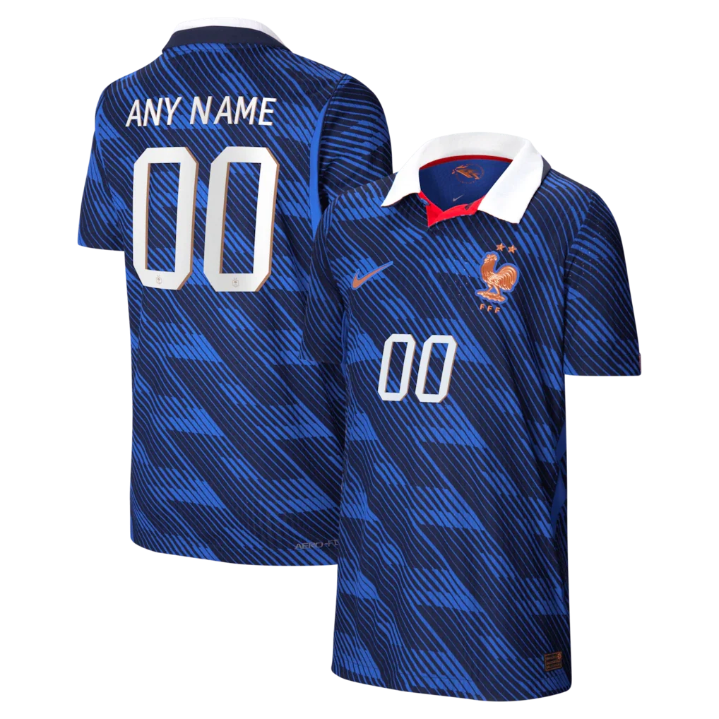France National Team Youth 2026 Home Match Custom Jersey - Blue