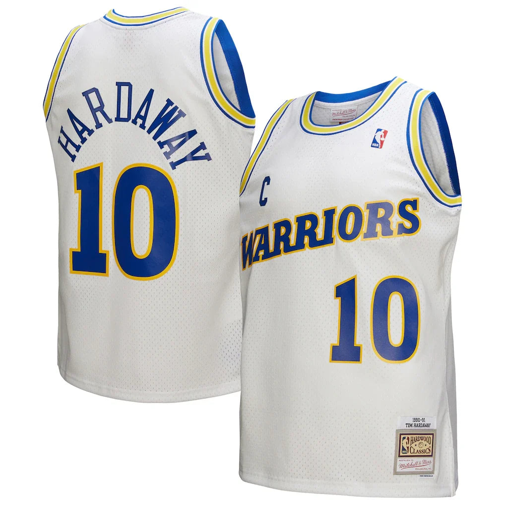 Tim Hardaway Golden State Warriors Hardwood Classics 1990/91 - White