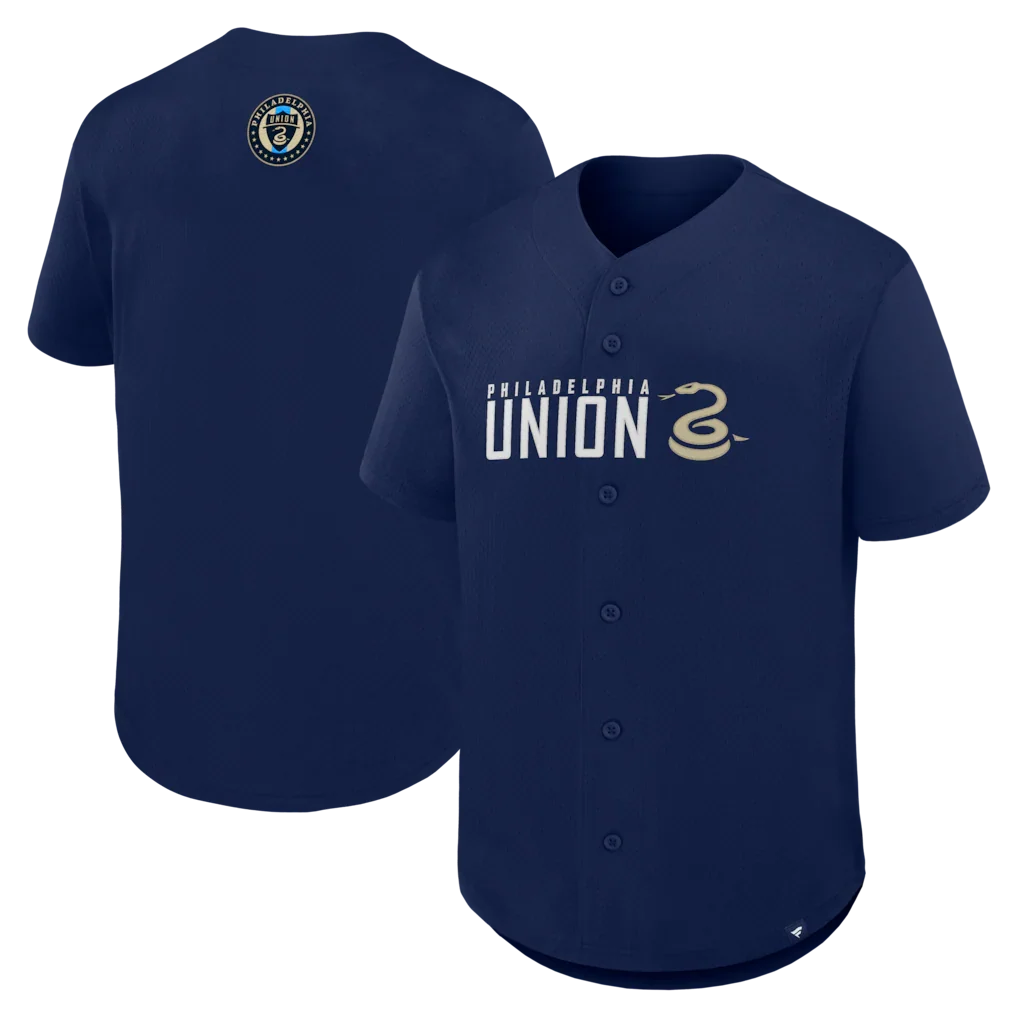 Philadelphia Union Maximum Intensity Button-Up Jersey - Navy
