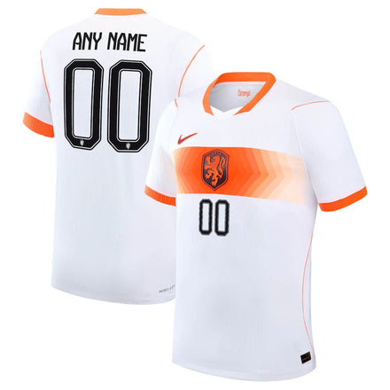 Netherlands National Team 2026 Away Match Custom Jersey - White