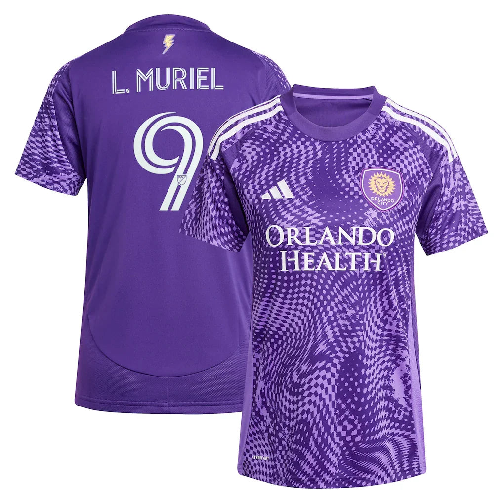 Luis Muriel Orlando City SC adidas Women's 2025 Perfect Storm Player Jersey - Purple