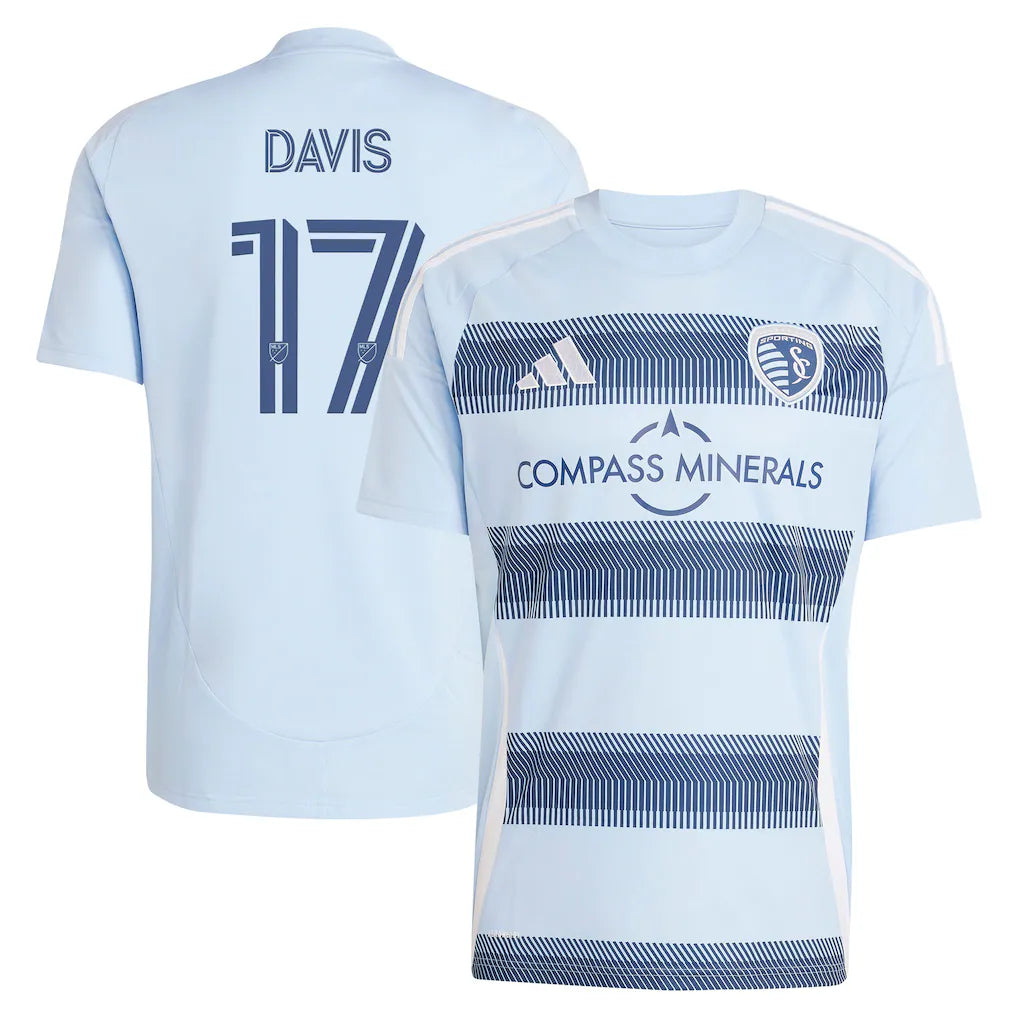 Jake Davis Sporting Kansas City adidas 2025 One KC Player Jersey - Light Blue
