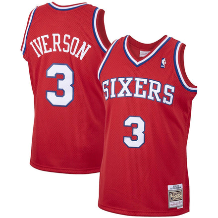 Allen Iverson Philadelphia 76ers 2002/03 Hardwood Classics - Red
