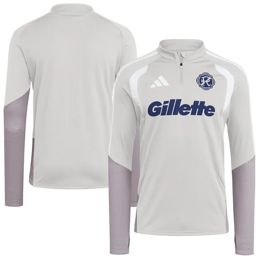 New England Revolution 2026 Tiro Competition Quarter-Zip Training Top - Silver